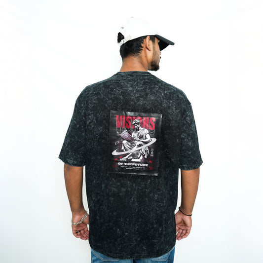 Premium G-MYTHOLOGY  unisex oversized T-shirt (black acid wash)